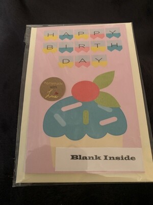 Cupcake Happy Birthday Card