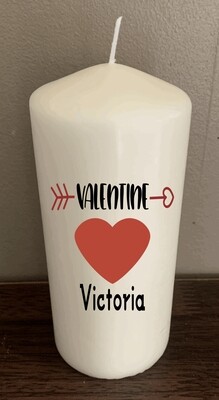 Personalised Valentines Day Candle Gift