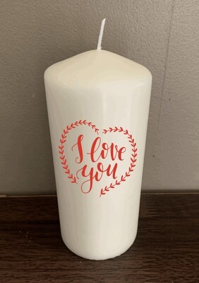 I Love You Candle Gift
