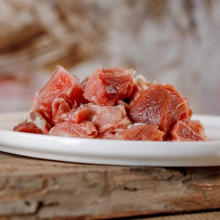 Putenmuskelfleisch gewürfelt