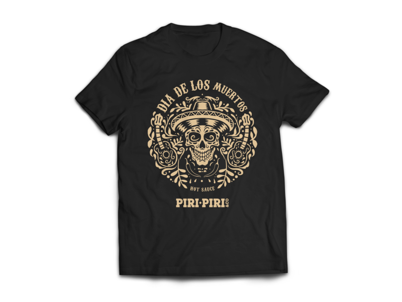 T-Shirt Dia de Los Muertos - Caveira