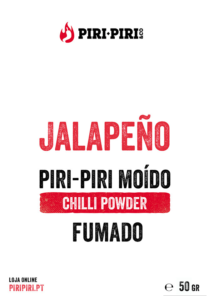 Piri-Piri Jalapeño Fumado Moído - 50 grs