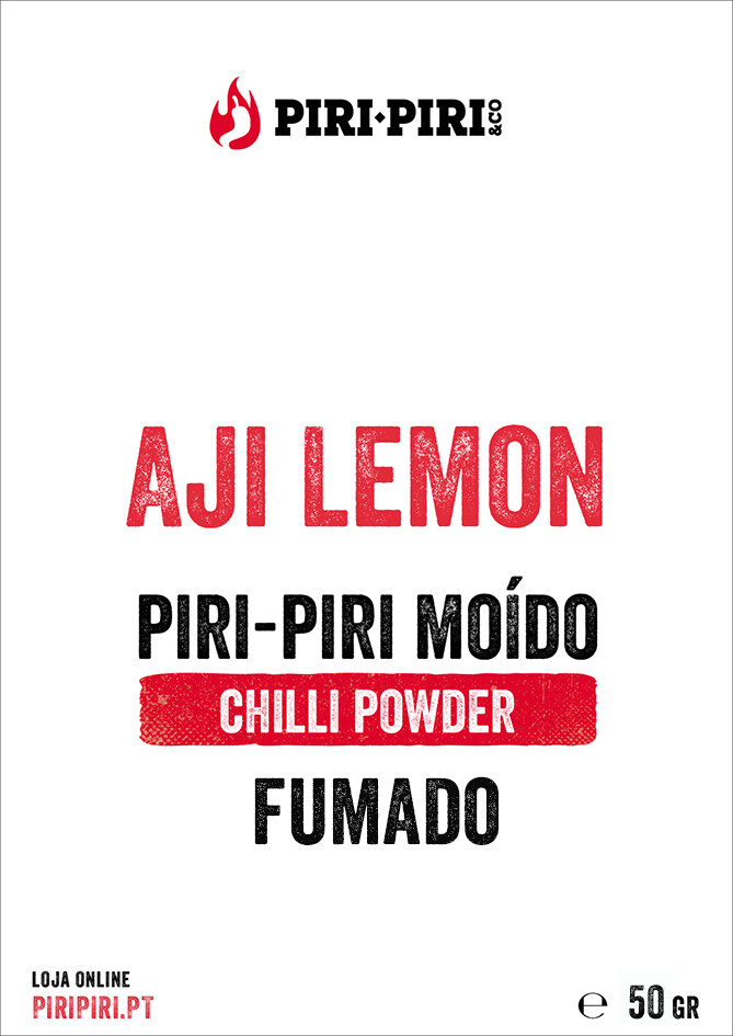 Piri-Piri Aji Lemon Moído - Fumado - 50 grs