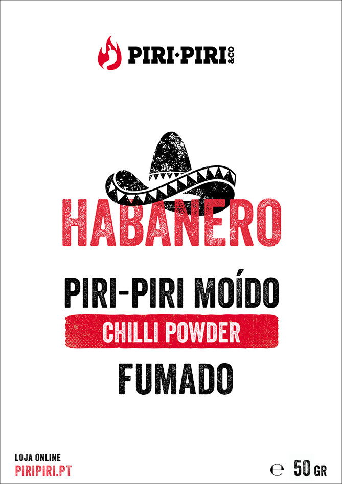Piri-Piri Habanero Moído - Fumado  - 50grs
