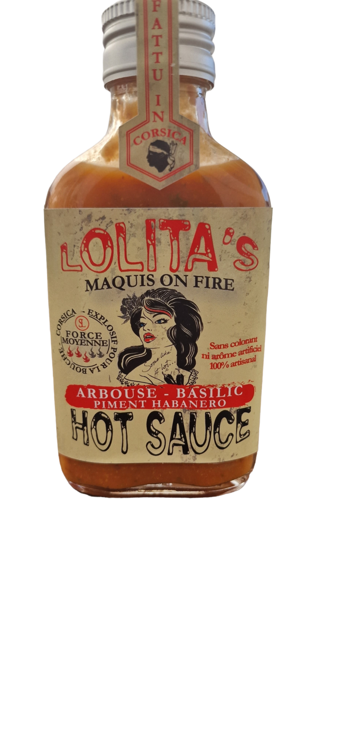 Salsa Lolita´s - MAQUIS ON FIRE - Arbouse - Basilic Habanero - 100ML
