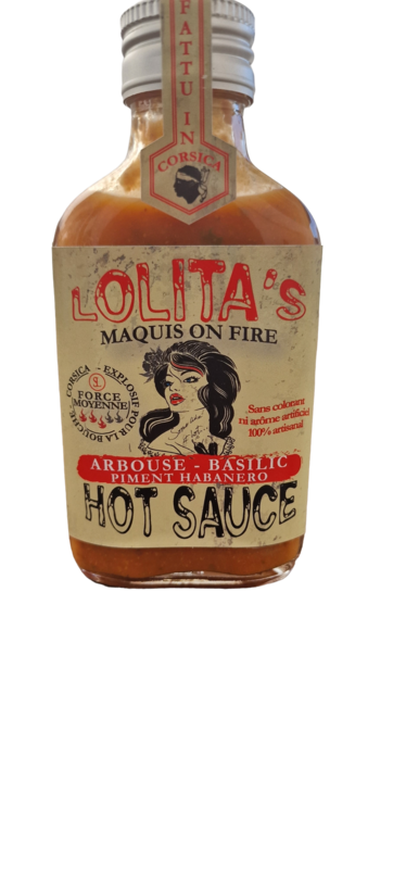 Salsa Lolita´s - MAQUIS ON FIRE - Arbouse - Basilic Habanero - 100ML