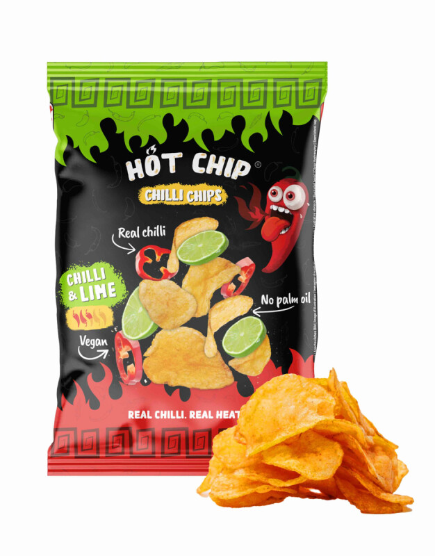 Hot Chip - Batata Frita - Chilli &amp; Lime 80 grs.