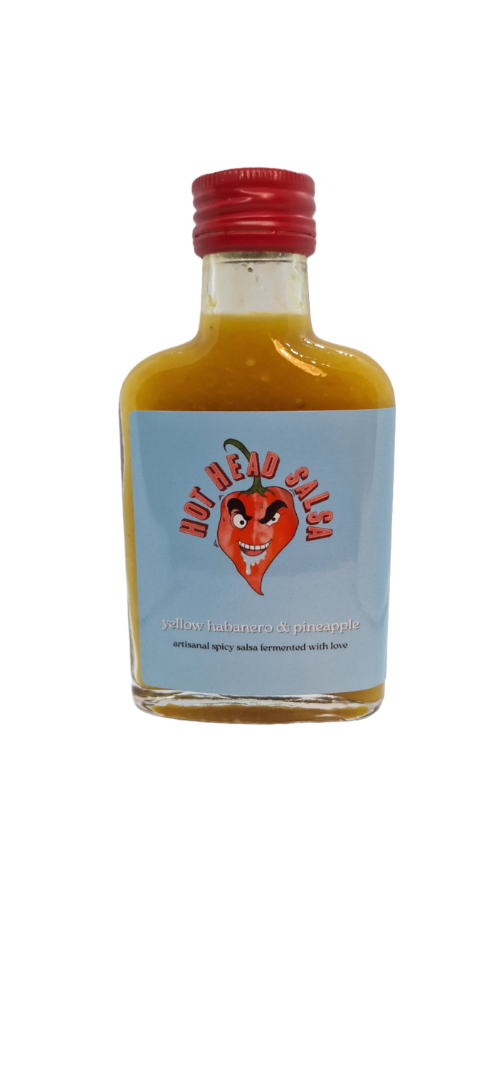 Hot Head Salsa - Yellow Habanero &amp; Pineapple - 100ml