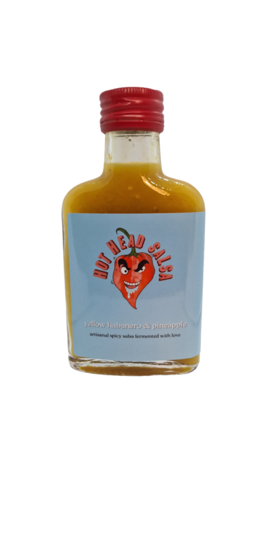 Hot Head Salsa - Yellow Habanero &amp; Pineapple - 100ml