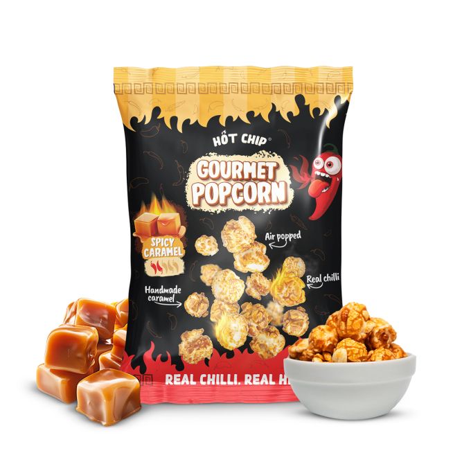 Hot Chip - Pipocas Picantes com Caramel - 120g