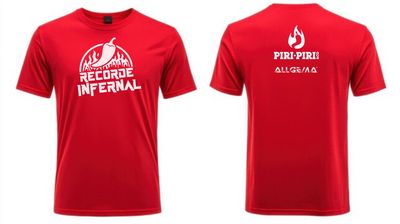 T-Shirt Recorde Infernal - Allgema  (Vermelho)