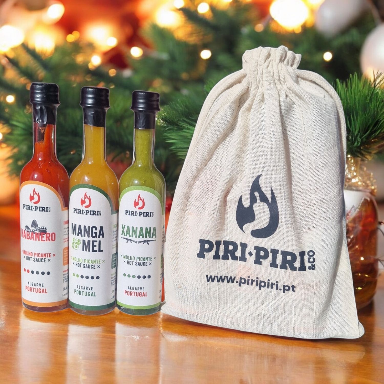 Pack  3 molhos Original 50ml - Saco Piri-Piri &amp; Co - Letras Pretas