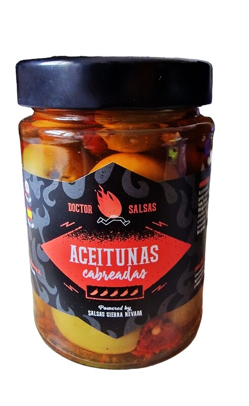Azeitonas "Diabólicas" com Trinidad Moruga Scorpion Fumado Azeitonas "Diabólicas" com Trinidad Moruga Scorpion Fumado