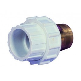 Male Thread Composite Union White ABS