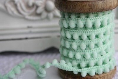 Small Mint Pompoms