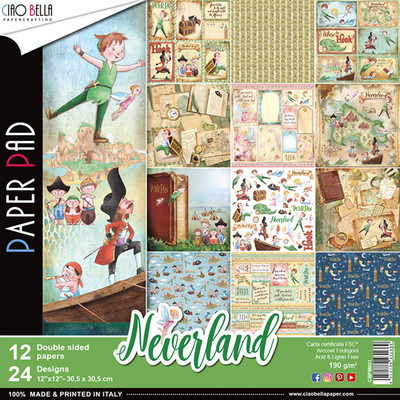 Ciao Bella NEVERLAND 12x12 Paper Pad
