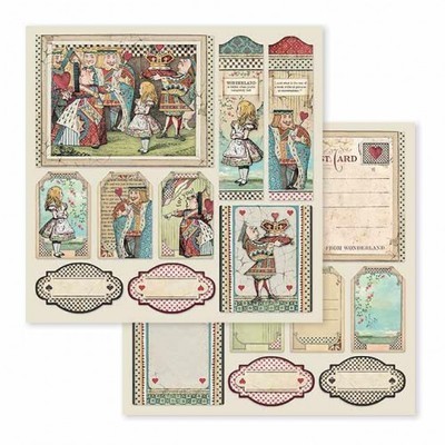 STAMPERIA ALICE (In Wonderland) 8x8 Paper Set