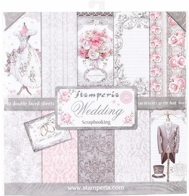 STAMPERIA WEDDING 12x12 Paper Set