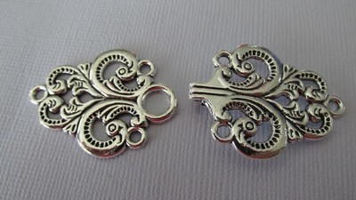 Antique Silver Toggle Clasps