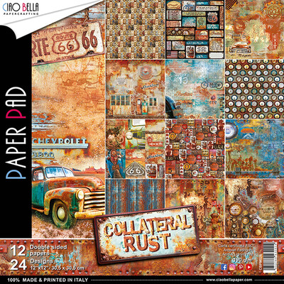 Ciao Bella COLLATERAL RUST 12x12 Paper Pad