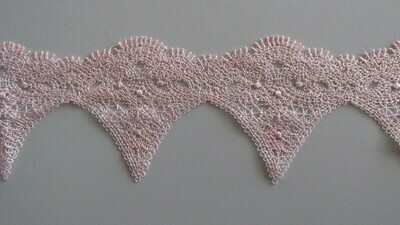 Embroidered Eyelash Lace - Salmon