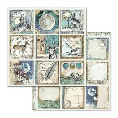 STAMPERIA COSMOS CARDS12X12 Single Sheet