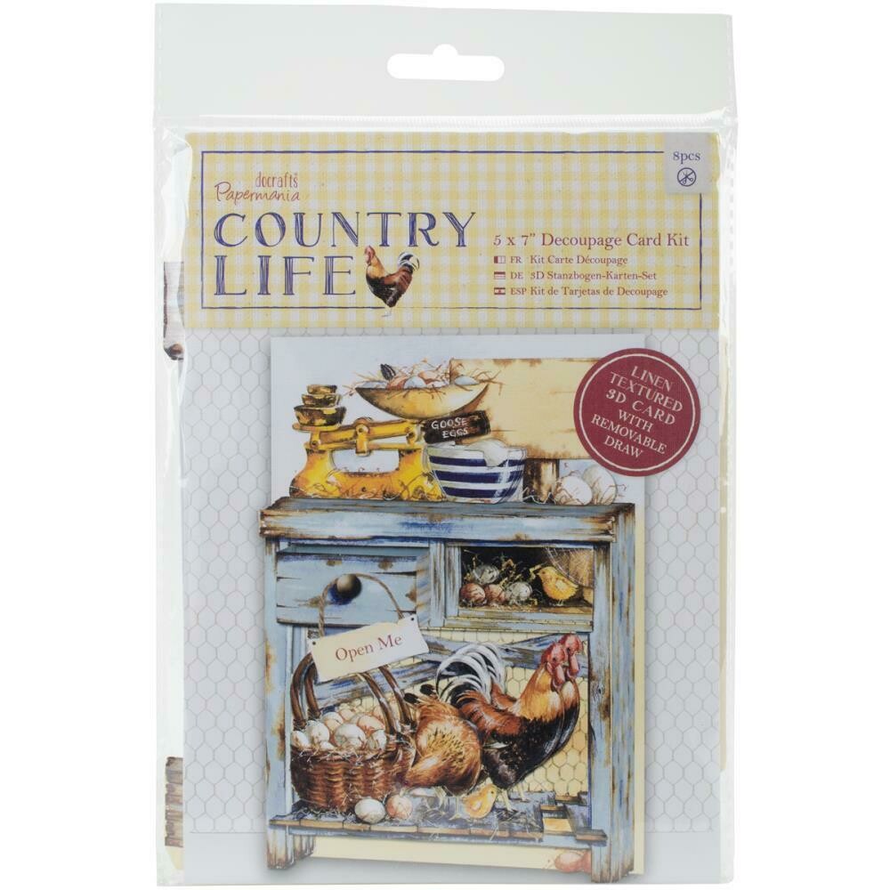 Papermania COUNTRY LIFE 5&quot;x7&quot; Decoupage Card Kit