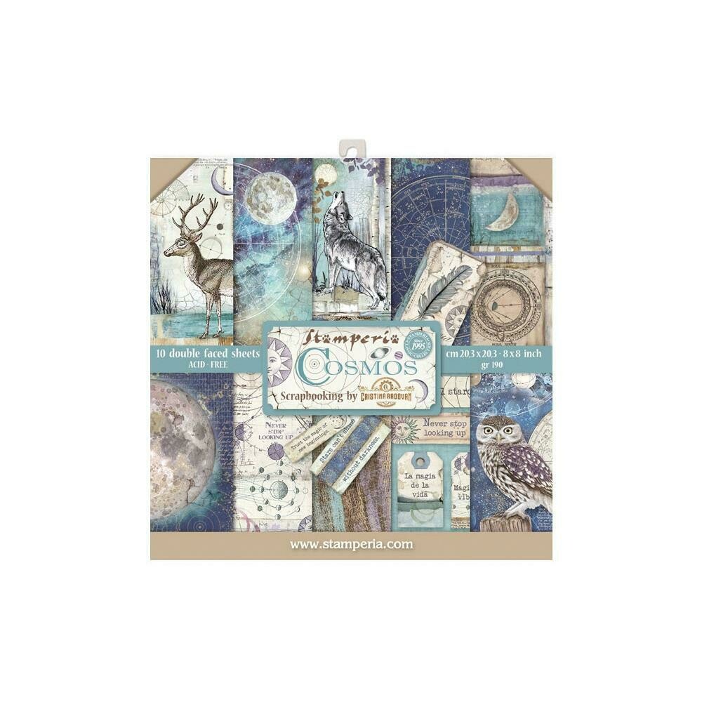 STAMPERIA COSMOS 8x8 Paper Set