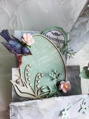 Lily of the Valley Egg Chipboard