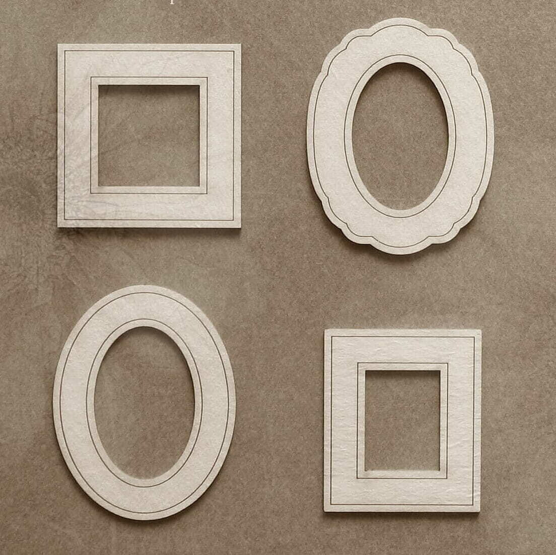 Mini Picture Frame Set Chipboard