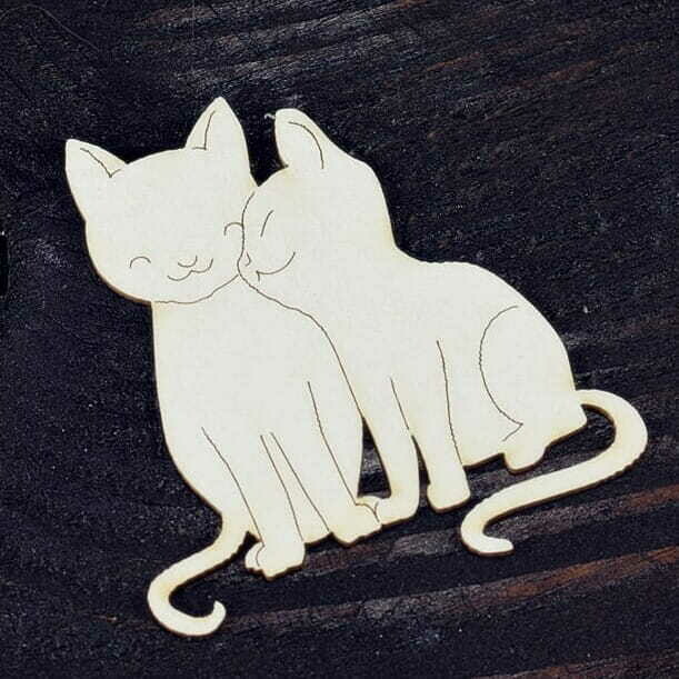 Cat Love Chipboard