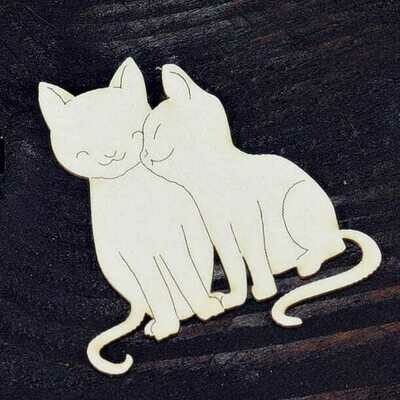 Cat Love Chipboard