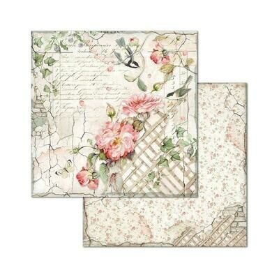 STAMPERIA HOUSE OF ROSES 8x8 Paper Set