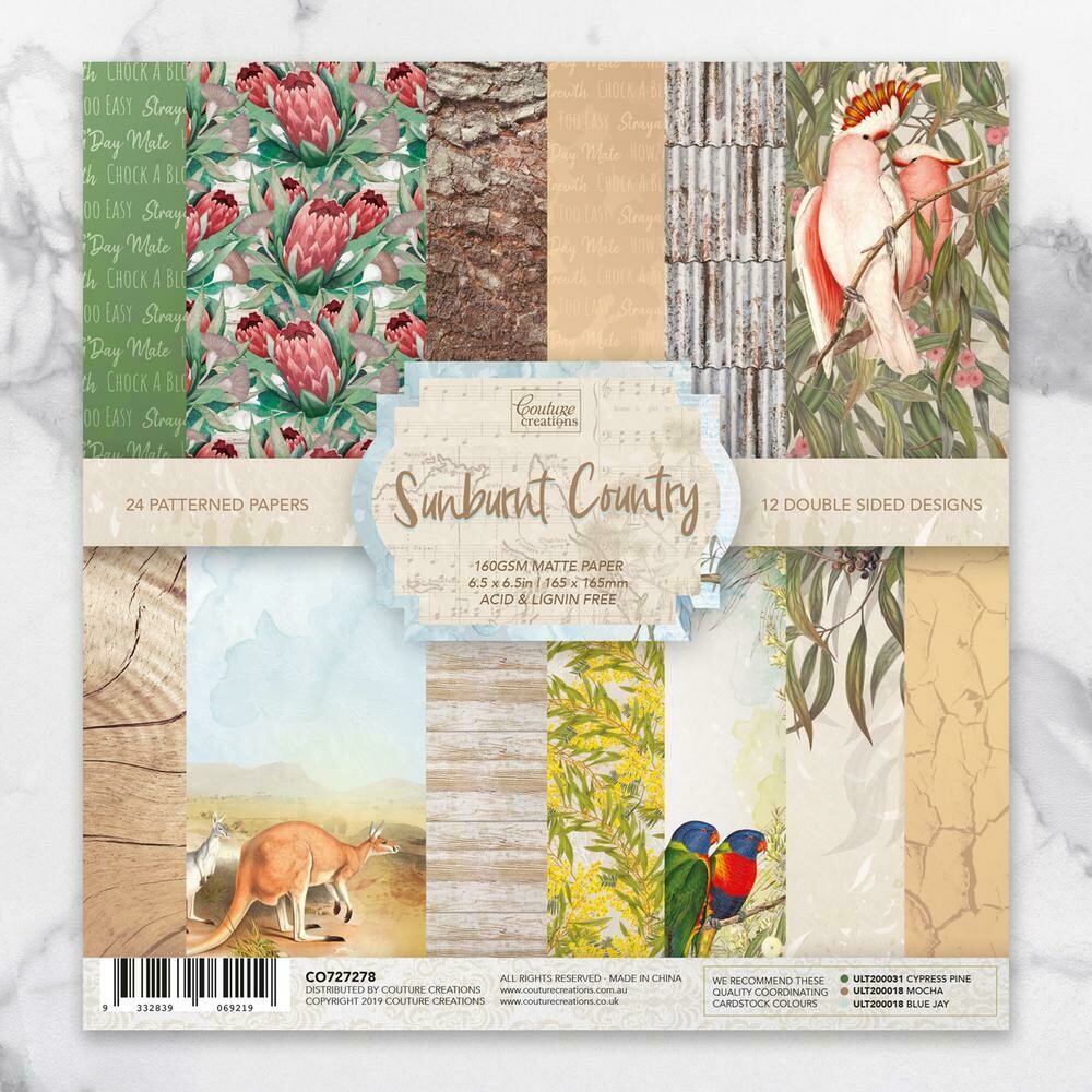 Sunburnt Country Collection 6x6 paper pad