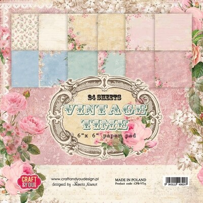 Vintage Time 6x6 paper pack