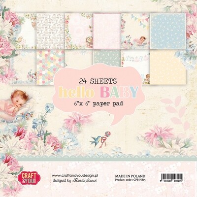 Hello Baby 6x6 paper pack