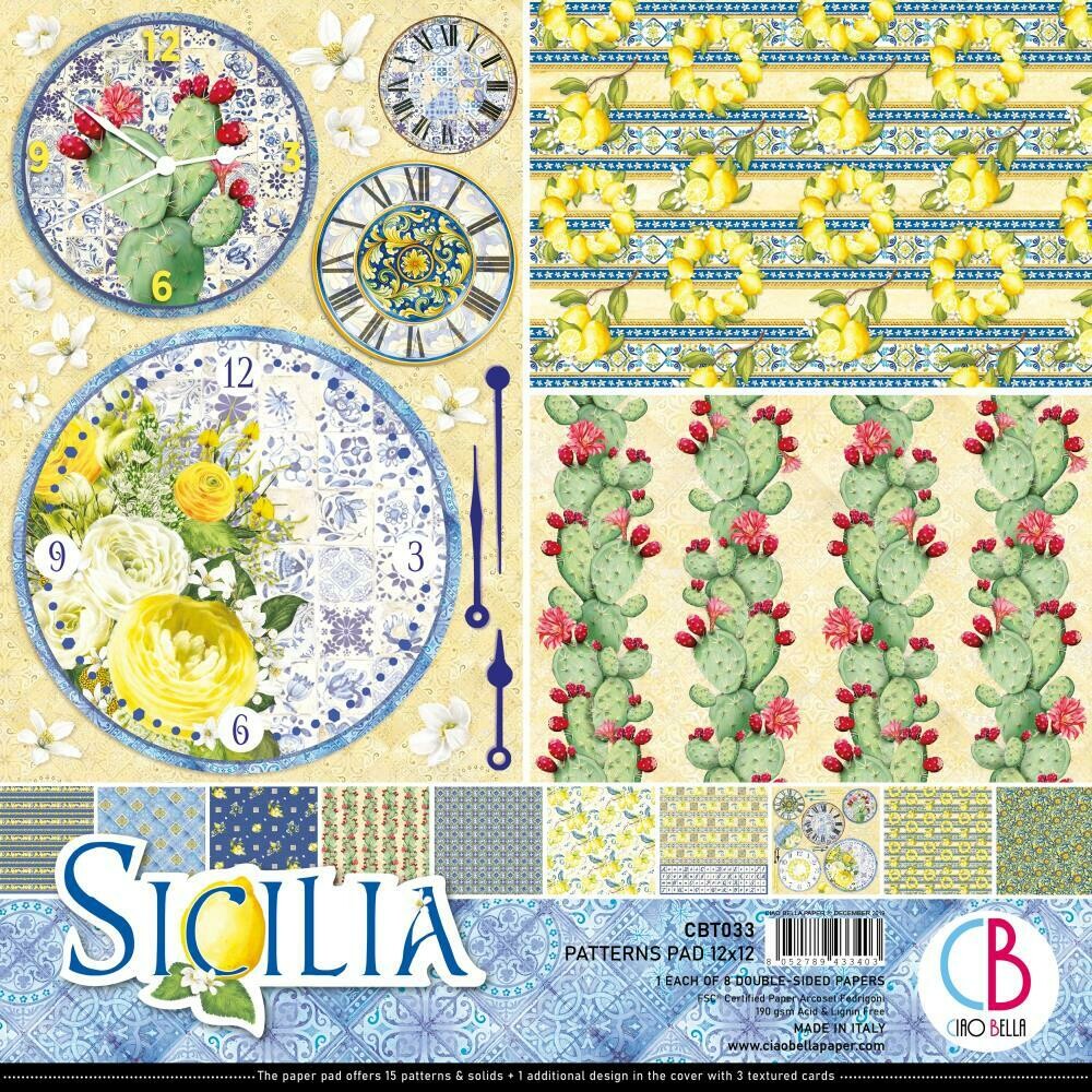 Ciao Bella SICILIA 12x12 Patterns Pad