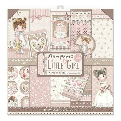 STAMPERIA LITTLE GIRL 12X12 Paper Set