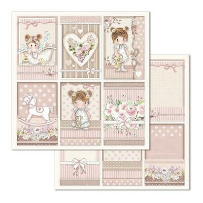 STAMPERIA LITTLE GIRL 12X12 Paper Set