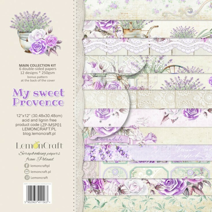 My Sweet Provence 12x12 Paper Set