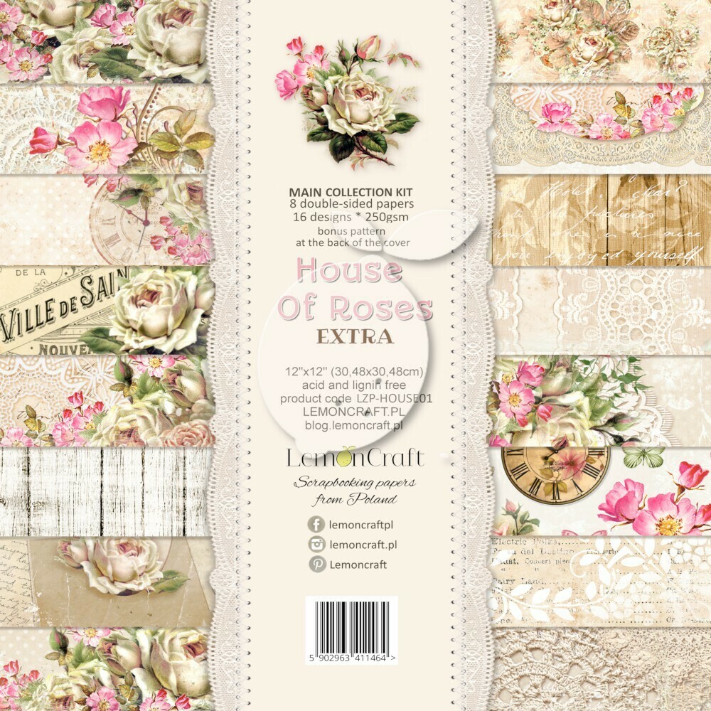 House of Roses EXTRA 12x12  Paper Set