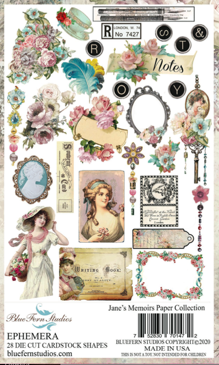 Blue Fern Studios - JANE'S MEMOIRS Ephemera Blue Fern Studios - JANE'S MEMOIRS Ephemera