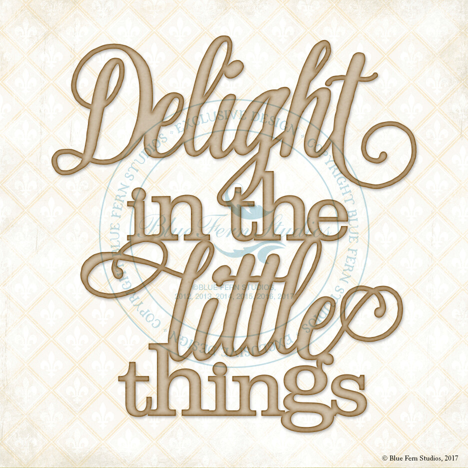 Delight in the Little Things