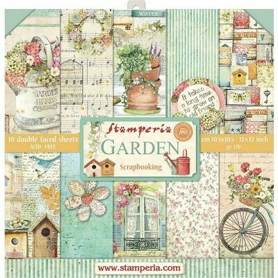 STAMPERIA GARDEN 12X12 Paper Set