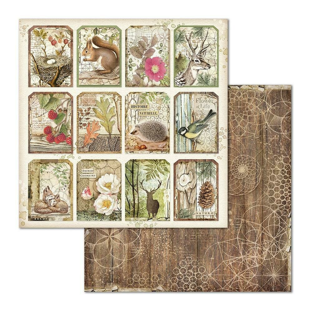 STAMPERIA FOREST 12x12 SINGLE SHEET - TAGS STAMPERIA FOREST 12x12 SINGLE SHEET - TAGS