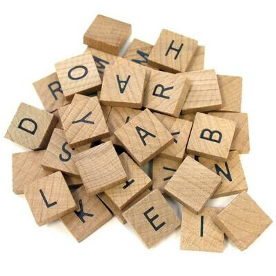 Wooden Alphabet Tiles