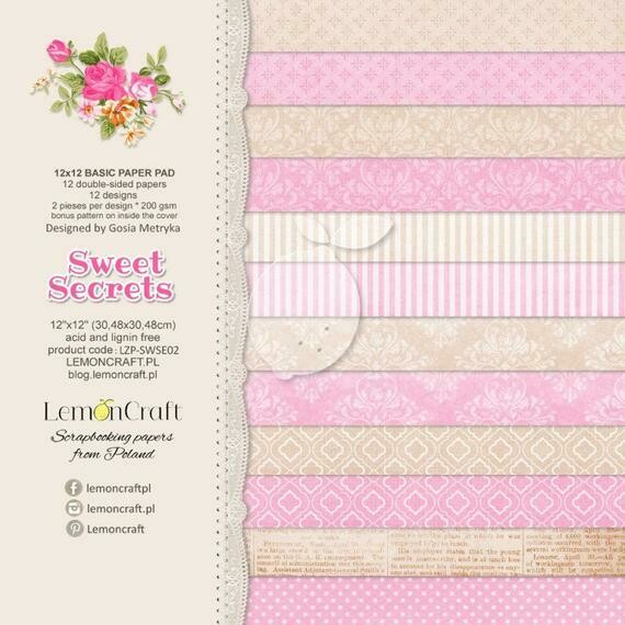 Sweet Secrets 12x12 Basic Paper Pad