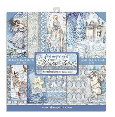 STAMPERIA WINTER TALES 8x8 PAD