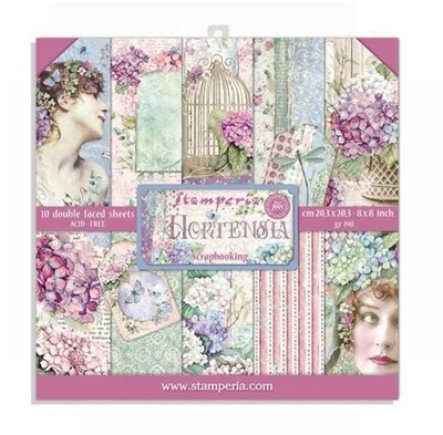 STAMPERIA HORTENSIA 8x8 Paper Set