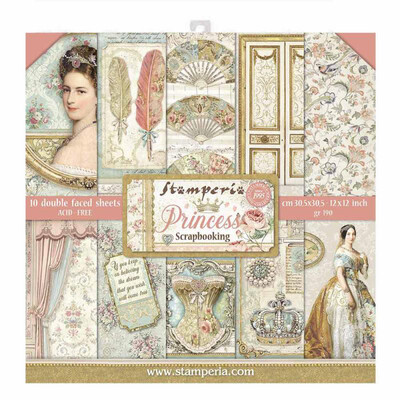 STAMPERIA PRINCESS 12x12 Paper Set